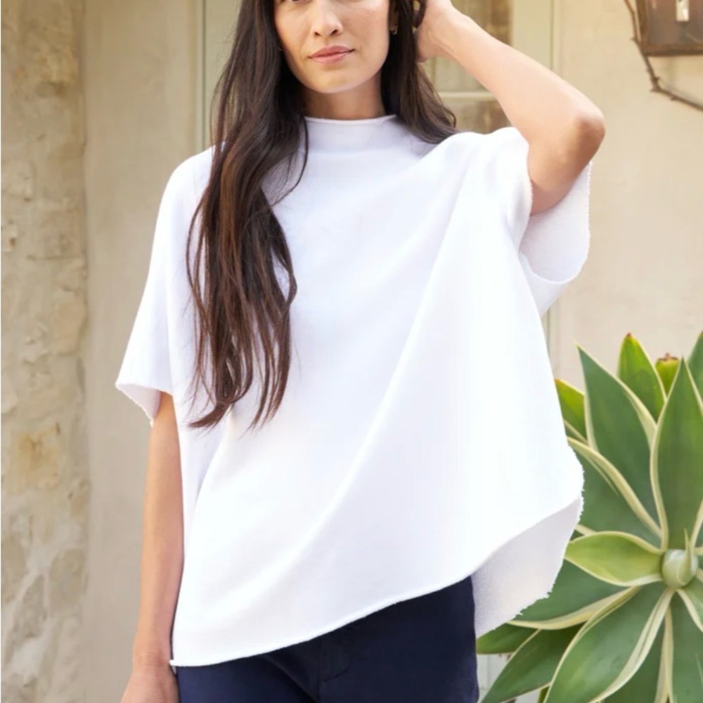 Frank & Eileen White AUDREY Funnel Neck Capelet OS